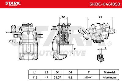 спирачен апарат STARK SKBC-0461058