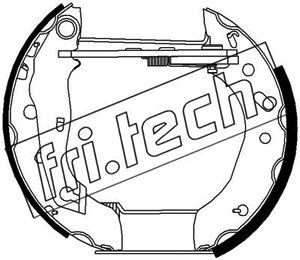 Комплект тормозных колодок fri.tech. 16270 для FORD COURIER