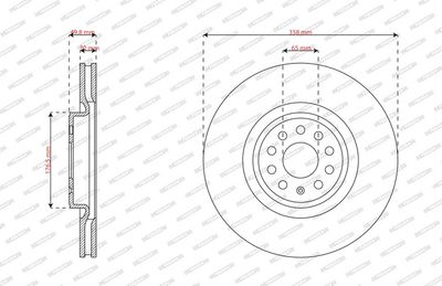 BREMSSCHEIBE FERODO DDF3120C 2