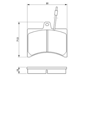 BREMSBELAGSATZ SCHEIBENBREMSE