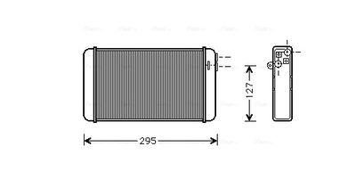 AVA QUALITY COOLING Kachelradiateur, interieurverwarming (OLA6116)