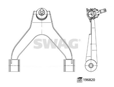 Wahacz, zawieszenie koła SWAG 33112346