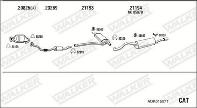 Изпускателна система WALKER ADK015071