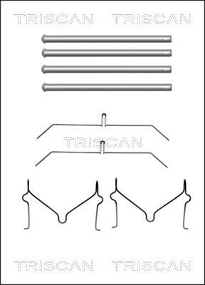 Комплектующие, колодки дискового тормоза TRISCAN 8105 131640 для TOYOTA LAND CRUISER