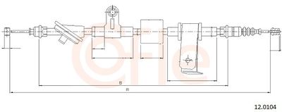 CABLU FRANA DE PARCARE COFLE 120104