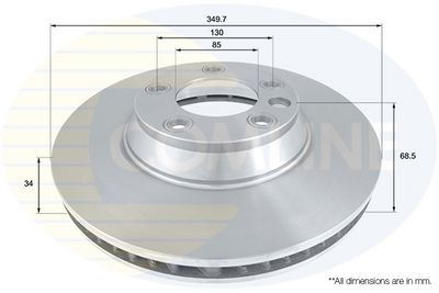 Brzdový kotouč COMLINE ADC1474V