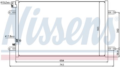 CONDENSATOR CLIMATIZARE NISSENS 94854 6