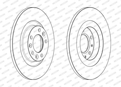 BREMSSCHEIBE FERODO DDF2654C 1