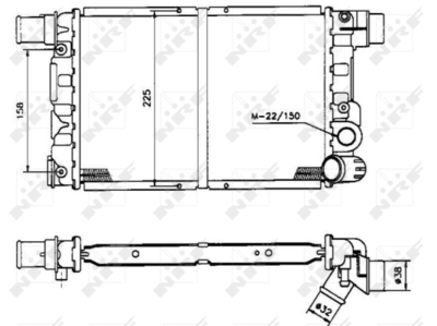 Радиатор, охлаждение двигателя WILMINK GROUP WG1723541 для FIAT CINQUECENTO