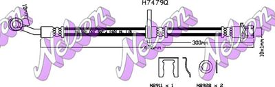 Тормозной шланг KAWE H7479Q для HONDA CR-Z