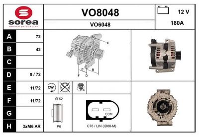 GENERATOR SNRA VO8048