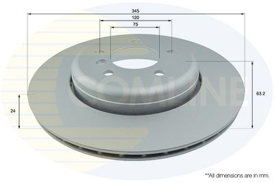 спирачен диск COMLINE ADC1749V