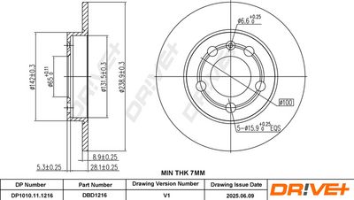 DISC FRANA DR!VE+ DP1010111216 2