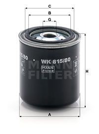 Топливный фильтр MANN-FILTER WK 815/80 для TOYOTA LAND CRUISER