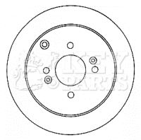 KEY PARTS KBD4578 Тормозные диски KEY PARTS для KIA RIO