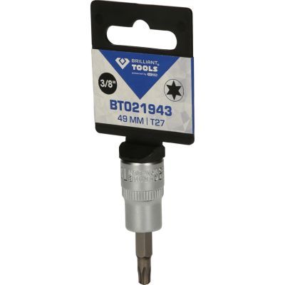 Brilliant Tools BT021943 Nástrčný ořech s bitem 3/8", Torx, T27