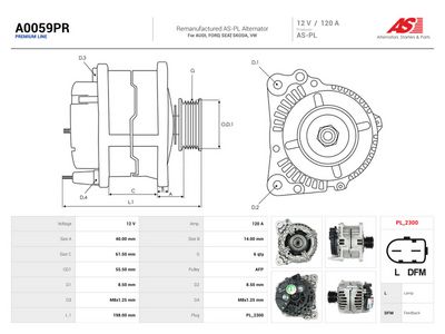 Alternator AS-PL A0059PR