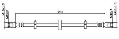 спирачен маркуч METZGER AUTOTEILE 4111492