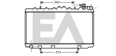 Радиатор, охлаждение двигателя EACLIMA 31R18054 для NISSAN SUNNY