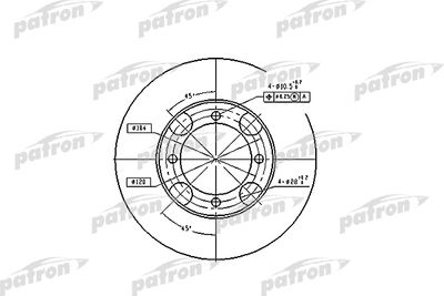 Тормозной диск PATRON PBD4157 для HYUNDAI LANTRA