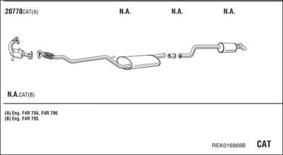 Układ wydechowy WALKER REK016869B