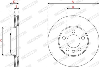 DISC FRANA FERODO DDF2663C 1