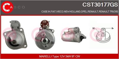 Стартер CASCO CST30177GS для RENAULT TRUCKS MESSENGER