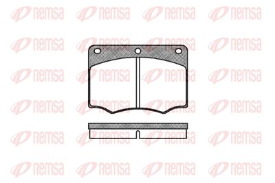 Комплект тормозных колодок, дисковый тормоз REMSA 0064.00 для FORD CONSUL