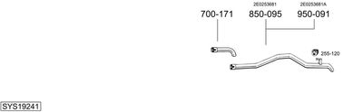 Układ wydechowy BOSAL SYS19241