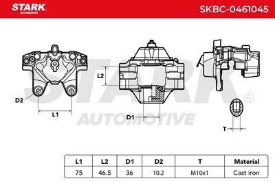 спирачен апарат STARK SKBC-0461045