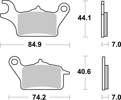 BREMSBELAGSATZ SCHEIBENBREMSE