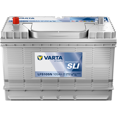 Batterij VARTA 12V 105Ah (EN) PROFESSIONALl STARTER SLI L+ Standaard terminal 330x172x240mm, B01 - montageflens 10,5 mm beginnen