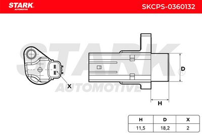 импулсен датчик, колянов вал STARK SKCPS-0360132