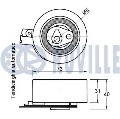 ROLA INTINZATOR CUREA DISTRIBUTIE RUVILLE 541185 1