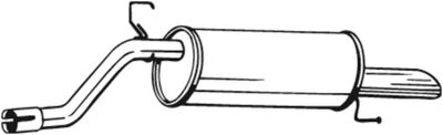 Bakre ljuddämpare BOSAL 185691