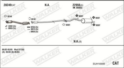 ABGASANLAGE WALKER SUH16998
