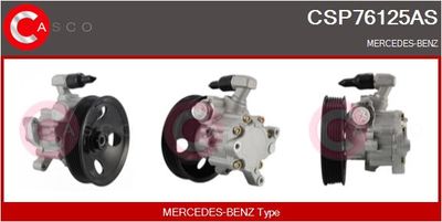 Гидравлический насос, рулевое управление CASCO CSP76125AS для MERCEDES-BENZ C-CLASS