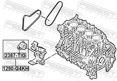 INTINZATOR CUREA CUREA DISTRIBUTIE FEBEST 1290G4KH 1