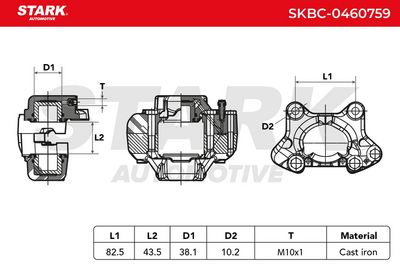 спирачен апарат STARK SKBC-0460759