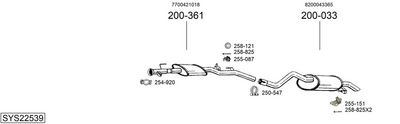 Изпускателна система BOSAL SYS22539