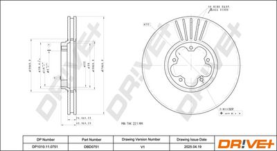 BREMSSCHEIBE DR!VE+ DP1010110751 2