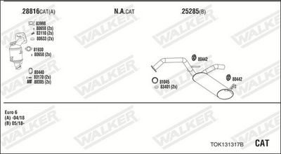 ABGASANLAGE WALKER TOK131317B