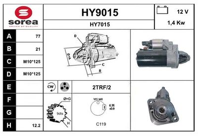 STARTER SNRA HY9015