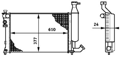 RADIATOR RACIRE MOTOR MAHLE CR595000S 1