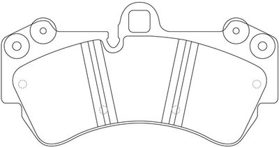 Комплект тормозных колодок, дисковый тормоз FIT FP3273E для PORSCHE CAYENNE