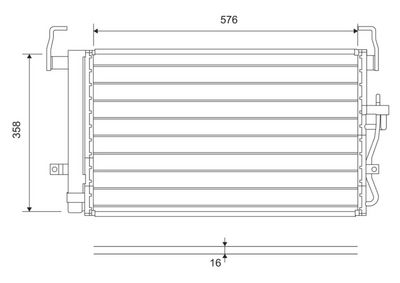 CONDENSATOR CLIMATIZARE VALEO 814264