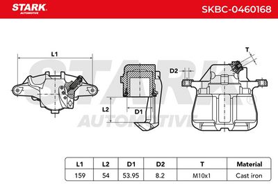 спирачен апарат STARK SKBC-0460168
