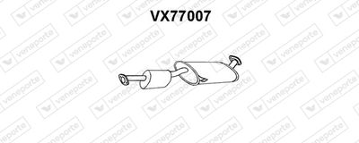 Глушитель выхлопных газов конечный VENEPORTE VX77007 для OPEL FRONTERA