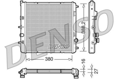 RADIATOR RACIRE MOTOR DENSO DRM07003