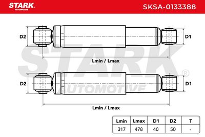 амортисьор STARK SKSA-0133388